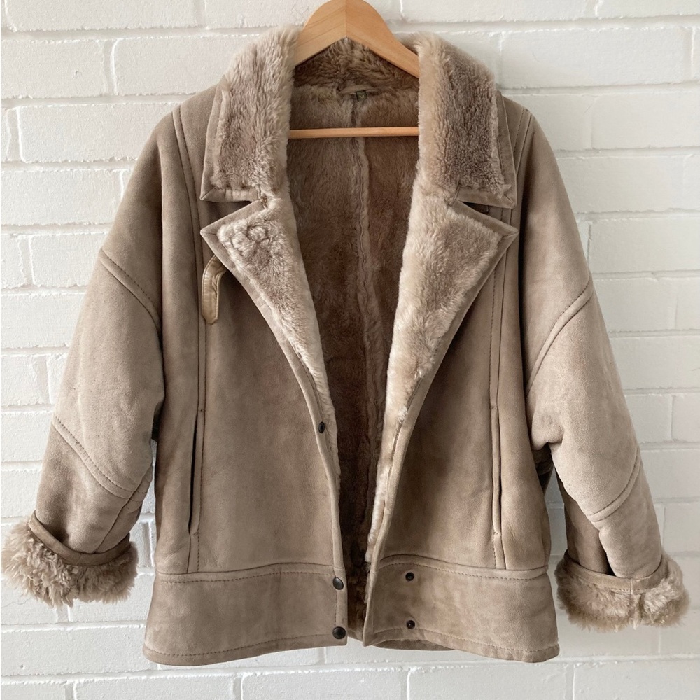Vintage Real Shearling Coat